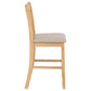 Lavon Wood Counter Height Dining Chair Linen and Light Oak (Set of 2)