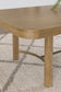 Arini 104-inch Extension Leaf Dining Table Sand Wash