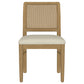 Arini Rattan Cane Dining Side Chair Sand Wash (Set of 2)