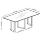 Desden 79-inch Rectangular Sintered Stone Dining Table Grey