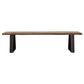 Ditman Live Edge Wood Dining Bench Grey Sheesham