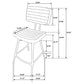 Partridge 5-piece Counter Dining Set Sheesham and Espresso