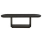 Leandro 9-piece Rectangular Dining Table Set Burnished Black