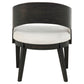 Leandro Upholstered Dining Arm Chair Cream (Set of 2)