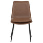 Ortega Upholstered Dining Side Chair Coffee (Set of 2)