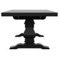 Florence 126-inch Extension Dining Table Distressed Black