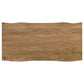 Bradshaw 80-inch Live Edge Wood Dining Table Natural Acacia