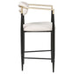 Tina Fabric Upholstered Counter Chair Beige (Set of 2)