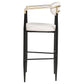 Tina Fabric Upholstered Bar Chair Beige (Set of 2)