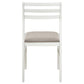 Bucknell 3-piece Round Drop Leaf Dining Table Set White