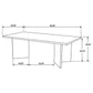 Tyler 80-inch Solid Wood Dining Table Mango Brown