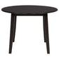 Catley 5-piece Round Drop Leaf Dining Table Set Dark Coffee