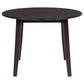 Catley 5-piece Round Drop Leaf Dining Table Set Dark Coffee