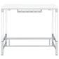 Norcrest 47-inch Acrylic Leg Bar Table White High Gloss