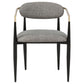 Bradbury Fabric Upholstered Dining Arm Chair Grey (Set of 2)