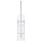 Risley 2-door Circular LED Wine Cabinet White High Gloss