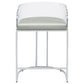 Thermosolis Clear Acrylic Counter Chair Chrome (Set of 2)