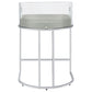 Thermosolis Clear Acrylic Counter Chair Chrome (Set of 2)