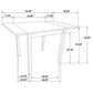 Kelso 3-piece Drop Leaf Dining Table Set Cappuccino and Tan