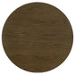 Ottowa 47-inch Round Wood Dining Table with Shelf Brown