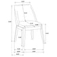 Franklin Upholstered Dining Side Chair Grey (Set of 2)