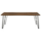 Neve 80-inch Live Edge Dining Table Grey Sheesham