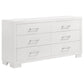Jessica 4-piece Eastern King LED Bedroom Set Snow White