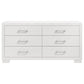 Jessica 4-piece Eastern King LED Bedroom Set Snow White