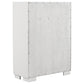 Jessica 5-piece Eastern King LED Bedroom Set Snow White