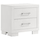 Jessica 5-piece Eastern King LED Bedroom Set Snow White