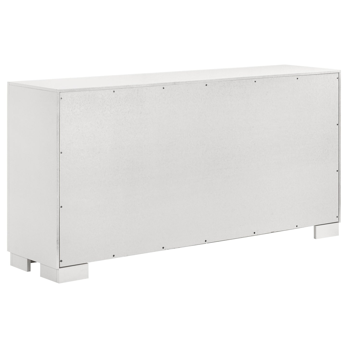 Jessica 6-piece Eastern King LED Bedroom Set Snow White