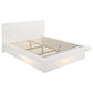 Jessica 4-piece Queen LED Bedroom Set Snow White
