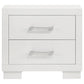 Jessica 2-drawer Nightstand Snow White