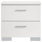 Felicity 4-piece Eastern King Bedroom Set White High Gloss