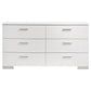 Felicity 4-piece California King Bedroom Set White Gloss
