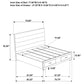Felicity 5-piece Eastern King Platform Bedroom Set White