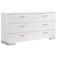 Felicity 4-piece California King Platform Bedroom Set White