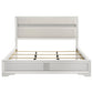 Miranda 54-inch Upholstered California King Panel Bed White
