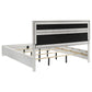 Miranda 54-inch Upholstered California King Panel Bed White