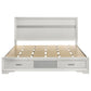 Miranda 51-inch Wood Eastern King Storage Panel Bed White