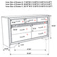 Miranda 9-drawer Dresser White