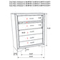 Miranda 6-drawer Bedroom Chest White