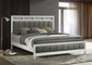 Barzini Wood California King Panel Bed White