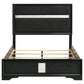 Miranda 54-inch Upholstered Full Panel Bed Black