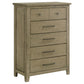 Hazlewood 5-piece Queen Bedroom Set Vineyard Oak