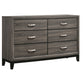 Watson Five-piece Full Bedroom Set Grey Oak