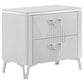Cassia 4-piece Eastern King LED Bedroom Set White High Gloss