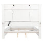 McKinney Queen LED Light Panel Bed Vintage White