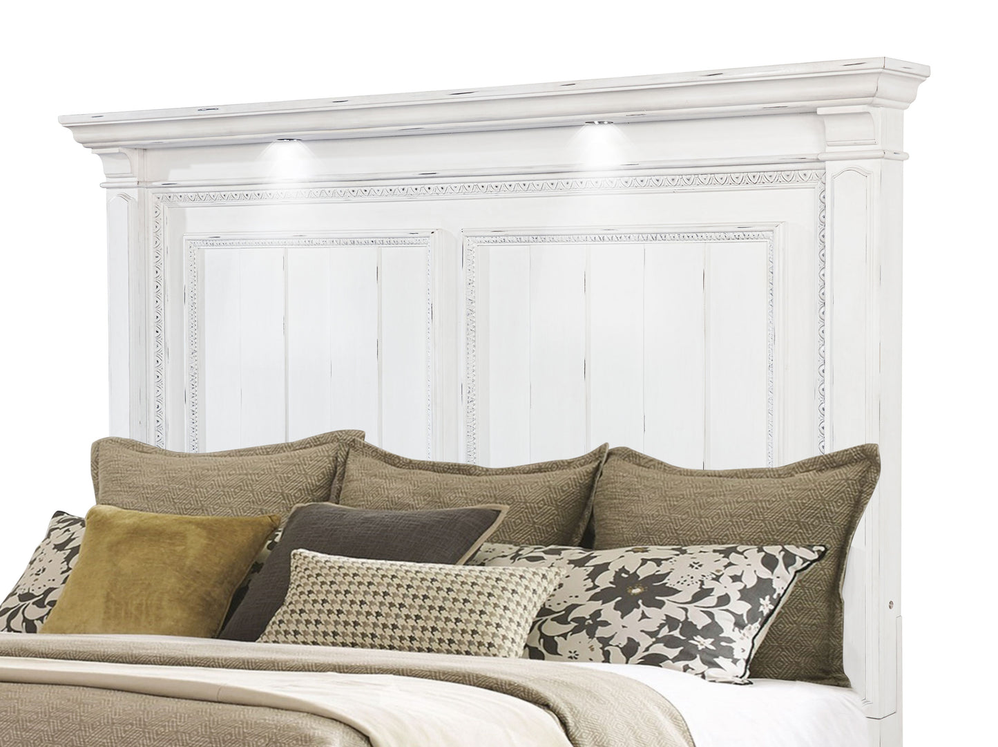 McKinney 4-piece Queen Bedroom Set Vintage White