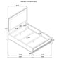 Pembroke 4-piece Queen Bedroom Set Washed Oak